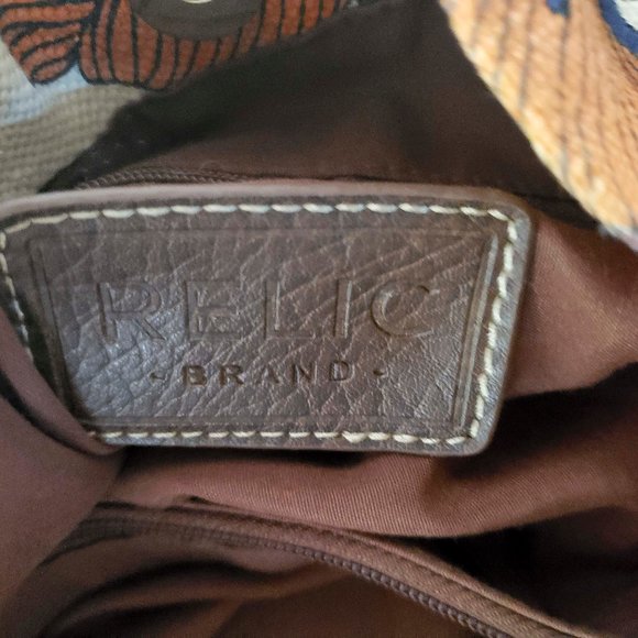 RELIC Drawstring Bucket Bag Tortoise Shell Hardware - Picture 7 of 7